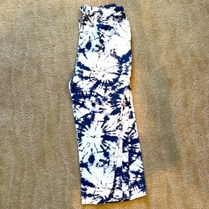 Tie dyed pants.